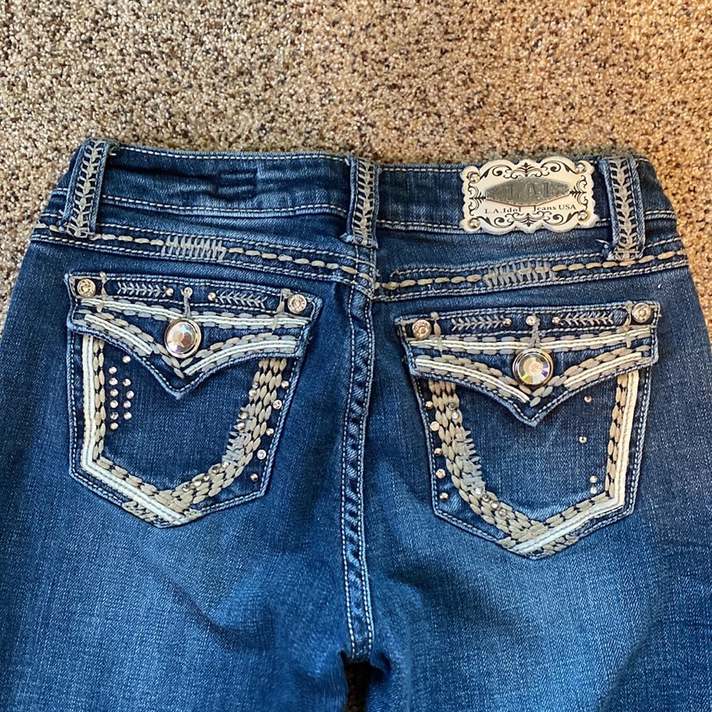 LA Idol Jeans. Great condition. Girls size 14 - Picture 4 of 4